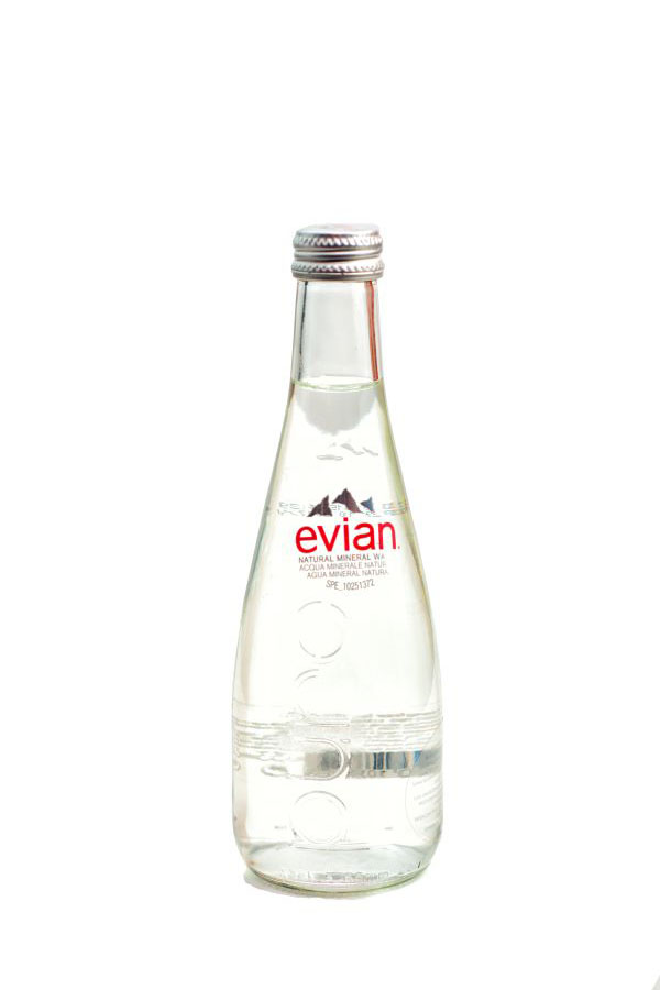 Woda Evian 300ml szklana butelka